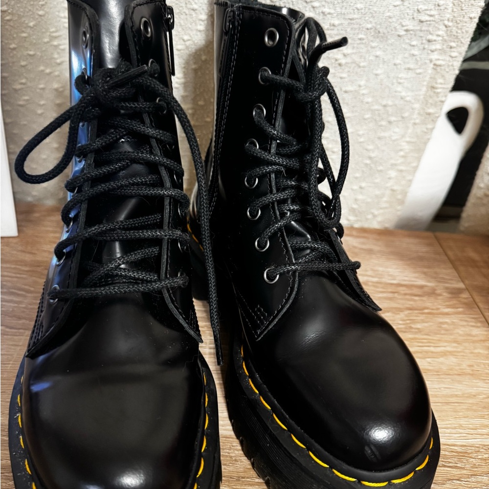 Dr. Martens Black Combat Boots - Picture 5 of 8